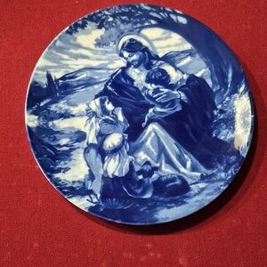 Avon Blue and White Ceramic Art Plate